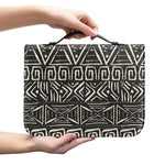 Beige Aztec Pattern Print Leather Bible Cover