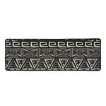 Beige Aztec Pattern Print Long Kitchen Mat