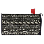 Beige Aztec Pattern Print Mailbox Cover
