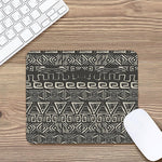 Beige Aztec Pattern Print Mouse Pad