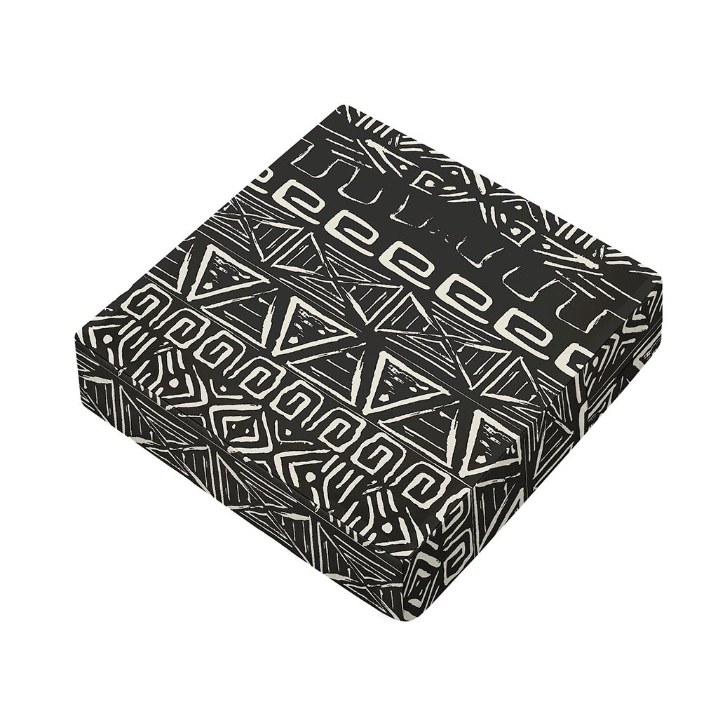 Beige Aztec Pattern Print Outdoor Seat Cushion Cover