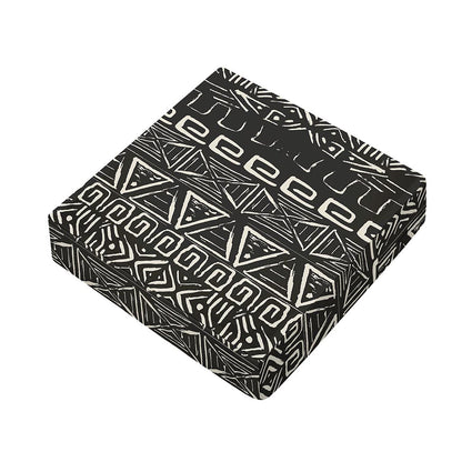 Beige Aztec Pattern Print Outdoor Seat Cushion Cover