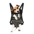 Beige Aztec Pattern Print Pet Carrier Backpack