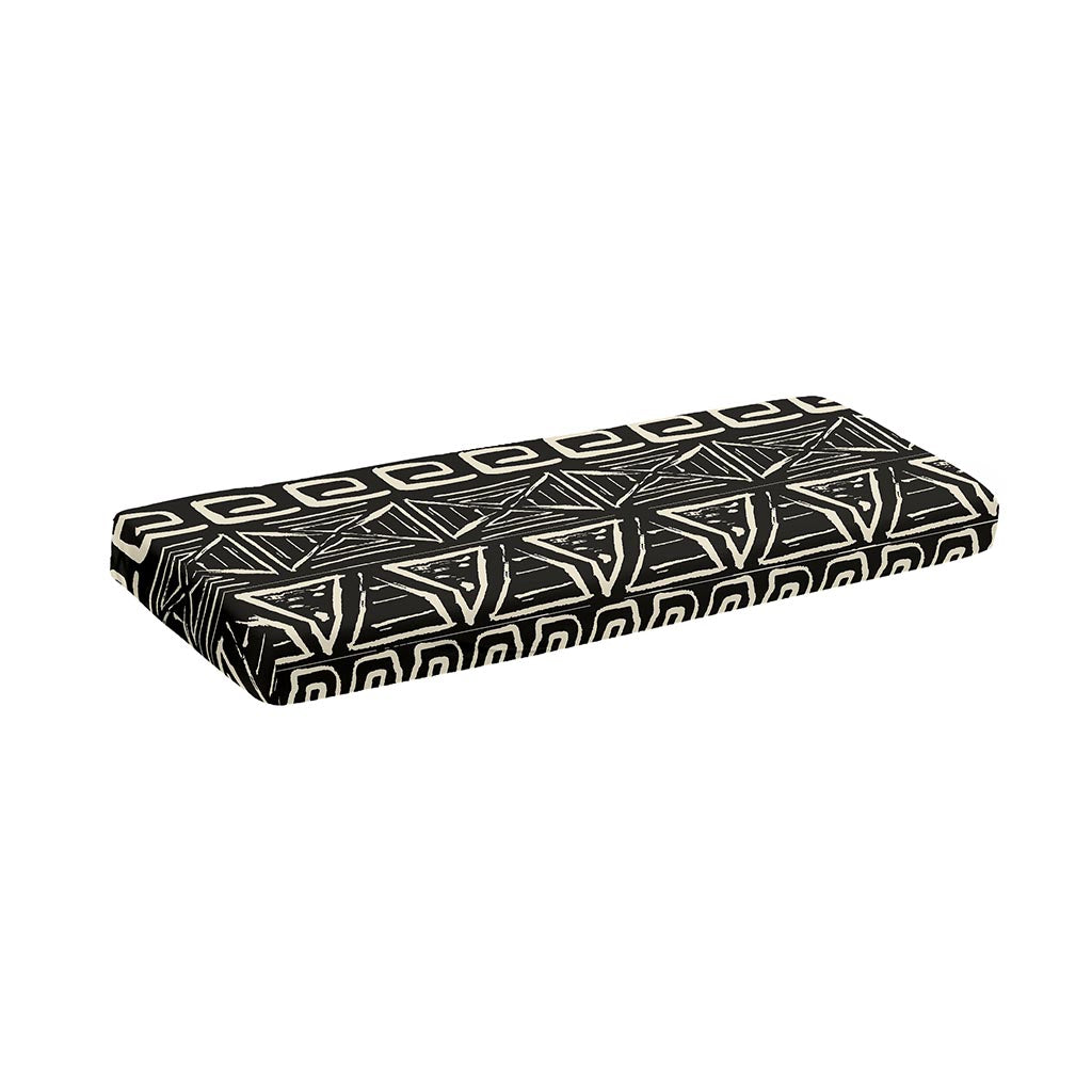 Beige Aztec Pattern Print Piano Keyboard Cover