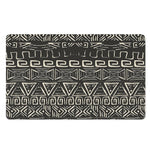 Beige Aztec Pattern Print Polyester Doormat