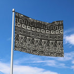 Beige Aztec Pattern Print Polyester Flag