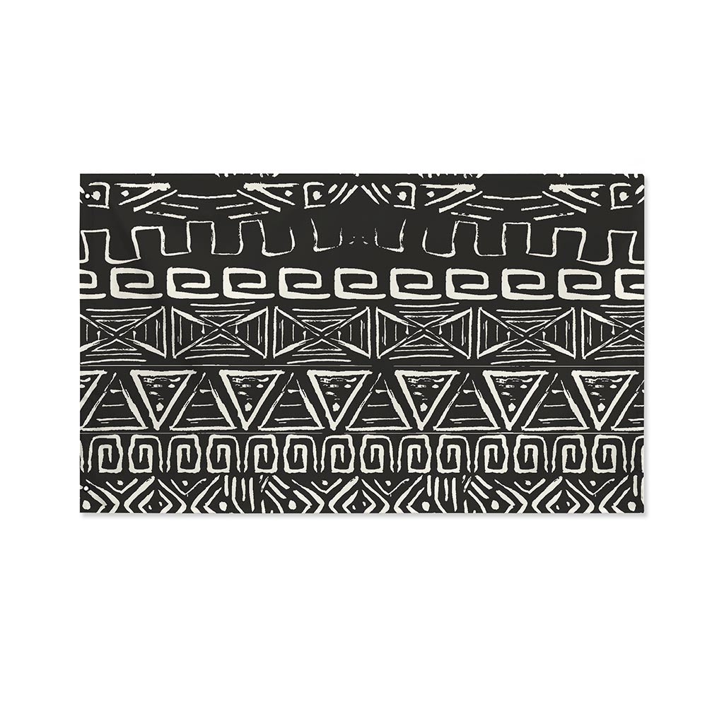 Beige Aztec Pattern Print Polyester Flag