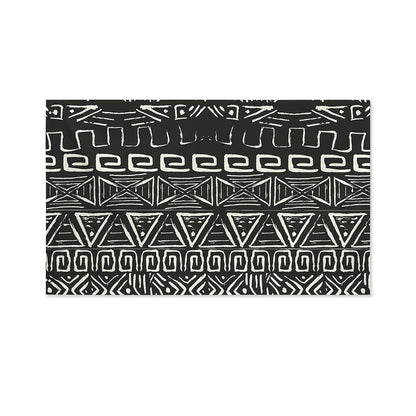 Beige Aztec Pattern Print Polyester Flag