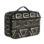Beige Aztec Pattern Print Portable Lunch Bag