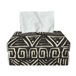 Beige Aztec Pattern Print Rectangle Tissue Box Cover