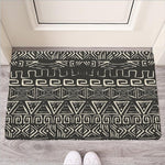 Beige Aztec Pattern Print Rubber Doormat