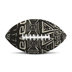 Beige Aztec Pattern Print Rugby Ball