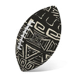 Beige Aztec Pattern Print Rugby Ball