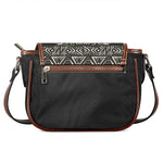 Beige Aztec Pattern Print Saddle Bag
