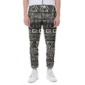 Beige Aztec Pattern Print Joggers
