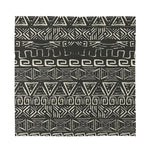 Beige Aztec Pattern Print Silk Bandana
