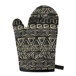 Beige Aztec Pattern Print Single Oven Mitt