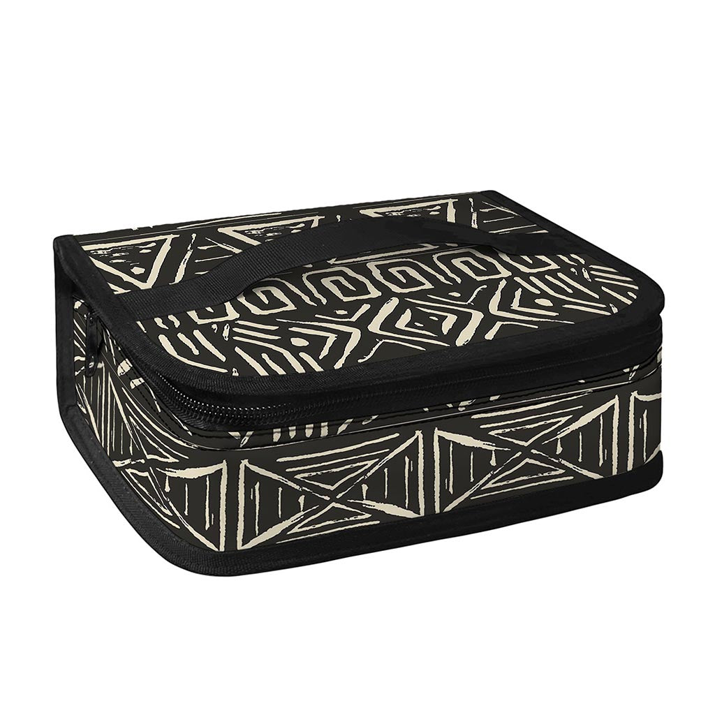 Beige Aztec Pattern Print Small Lunch Bag