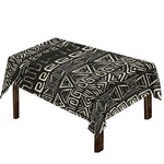 Beige Aztec Pattern Print Tablecloth
