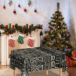 Beige Aztec Pattern Print Tablecloth