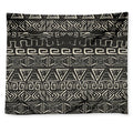 Beige Aztec Pattern Print Tapestry