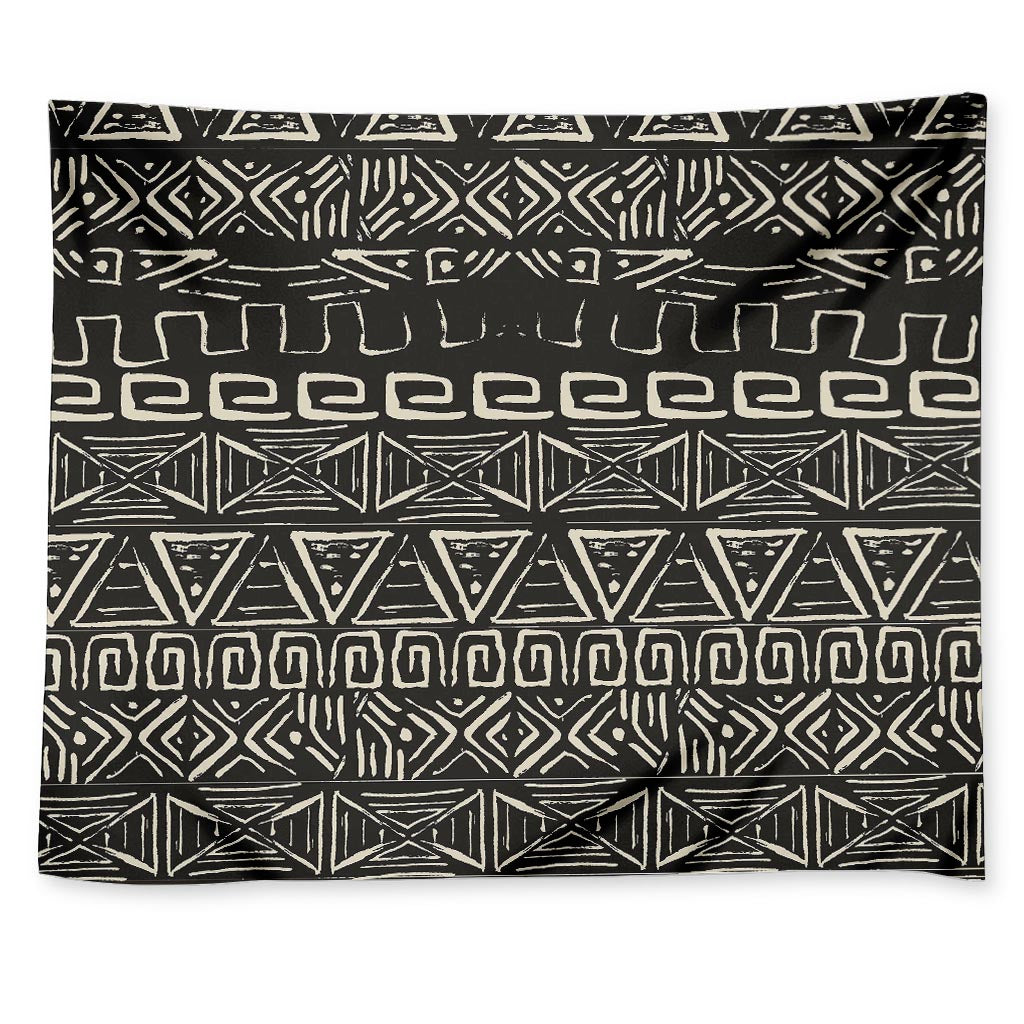 Beige Aztec Pattern Print Tapestry
