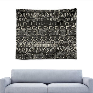 Beige Aztec Pattern Print Tapestry