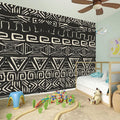 Beige Aztec Pattern Print Wall Sticker