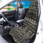 Beige Aztec Pattern Print Waterproof Car Seat Cover