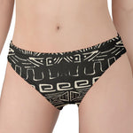 Beige Aztec Pattern Print Women's Panties