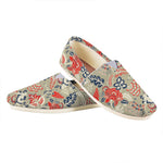 Beige Bohemian Floral Pattern Print Casual Shoes