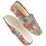 Beige Bohemian Floral Pattern Print Casual Shoes