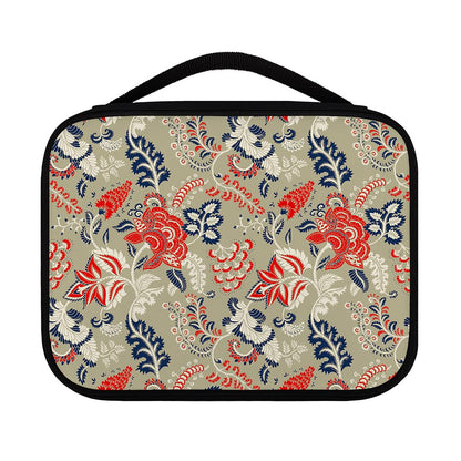Beige Bohemian Floral Pattern Print Classic Bible Case