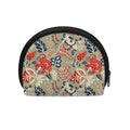 Beige Bohemian Floral Pattern Print Coin Purse