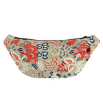 Beige Bohemian Floral Pattern Print Fanny Pack