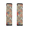 Beige Bohemian Floral Pattern Print Handle Covers