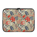Beige Bohemian Floral Pattern Print Laptop Sleeve