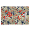 Beige Bohemian Floral Pattern Print Placemat