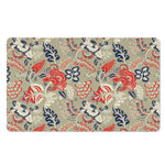 Beige Bohemian Floral Pattern Print Polyester Doormat