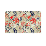 Beige Bohemian Floral Pattern Print Polyester Flag