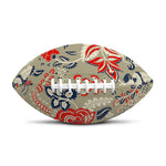 Beige Bohemian Floral Pattern Print Rugby Ball