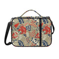 Beige Bohemian Floral Pattern Print Shoulder Strap Bible Bag