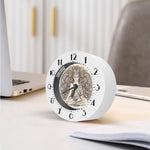 Beige Buddha Mandala Print Alarm Clock