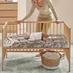 Beige Buddha Mandala Print Baby Crib Sheet
