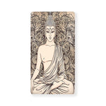 Beige Buddha Mandala Print Baby Crib Sheet
