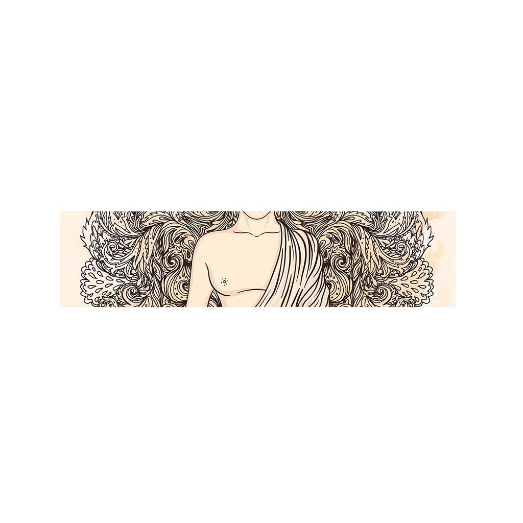 Beige Buddha Mandala Print Bed Runner