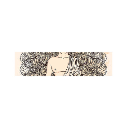Beige Buddha Mandala Print Bed Runner