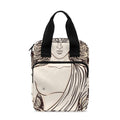 Beige Buddha Mandala Print Bible Tote Bag
