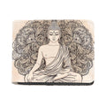 Beige Buddha Mandala Print Bifold Wallet