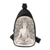 Beige Buddha Mandala Print Chest Bag